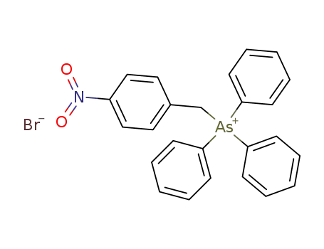 Molecular Structure of 51042-50-3 (Arsonium, [(4-nitrophenyl)methyl]triphenyl-, bromide)