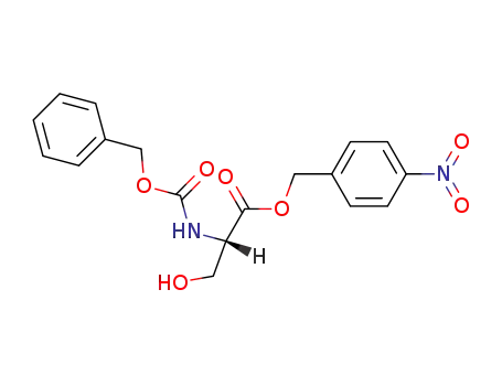 Molecular Structure of 6169-33-1 (L-Serine, N-[(phenylmethoxy)carbonyl]-, (4-nitrophenyl)methyl ester)