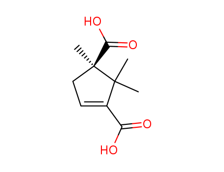 3-CYCLOPENTENE-1,3-DICARBOXYLIC ACID,1,2,2-TRIMETHYL-,(R)-