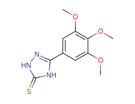 Molecular Structure of 14803-86-2 (5-(3,4,5-trimethoxyphenyl)-1,2-dihydro-3H-1,2,4-triazole-3-thione)