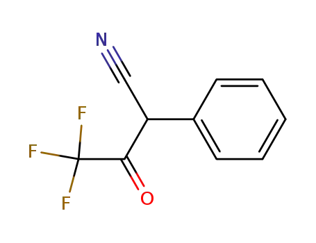 Molecular Structure of 492-16-0 (2-PHENYL-2-(TRIFLUOROACETYL)ACETONITRILE)