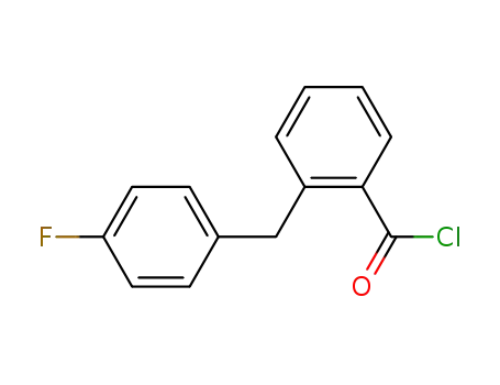 Molecular Structure of 601472-84-8 (Benzoyl chloride, 2-[(4-fluorophenyl)methyl]-)