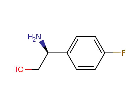 Molecular Structure of 224434-01-9 (Benzeneethanol, beta-amino-4-fluoro-, (betaS)- (9CI))