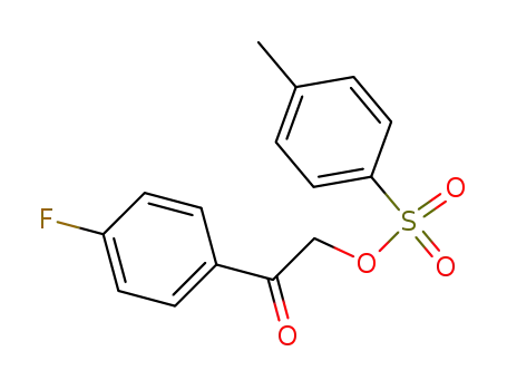 Molecular Structure of 357952-79-5 (Ethanone, 1-(4-fluorophenyl)-2-[[(4-methylphenyl)sulfonyl]oxy]-)