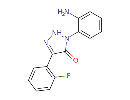 4H-1,2,3-Triazol-4-one,
3-(2-aminophenyl)-5-(2-fluorophenyl)-2,3-dihydro-