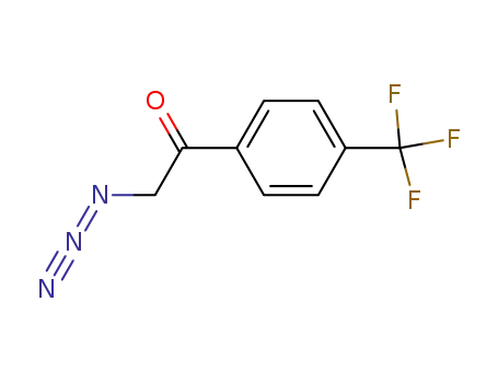 Molecular Structure of 874813-04-4 (2-AZIDO-1-(4-TRIFLUOROMETHYL-PHENYL)-ETHANONE)