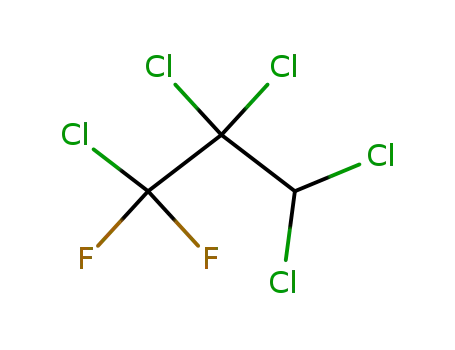 Molecular Structure of 422-30-0 (1,2,2,3,3-pentachloro-1,1-difluoro-propane)