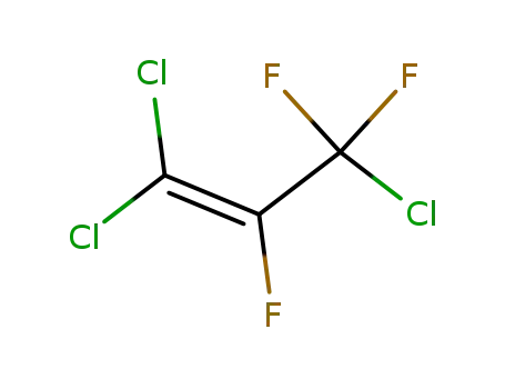 Molecular Structure of 684-06-0 (1-Propene, 1,1,3-trichloro-2,3,3-trifluoro-)