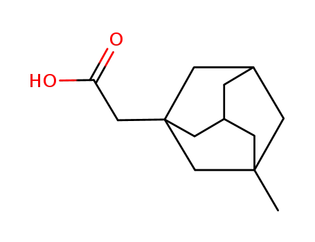 Molecular Structure of 14202-13-2 (3-methyltricyclo[3.3.1.13,7]decan-1-ylacetic acid)