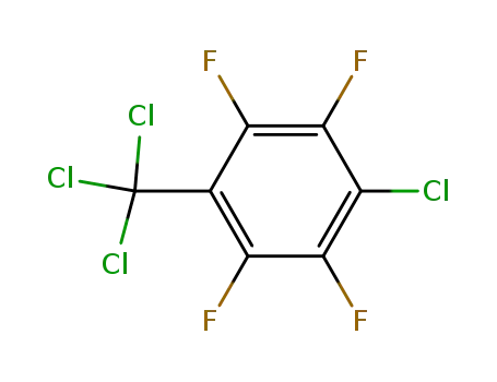 Molecular Structure of 87228-30-6 (Benzene, 1-chloro-2,3,5,6-tetrafluoro-4-(trichloromethyl)-)