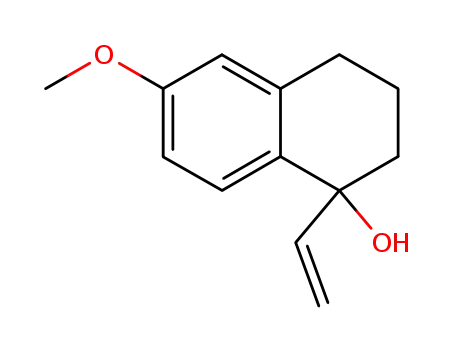 Molecular Structure of 3125-36-8 (1-Ethenyl-1,2,3,4-tetrahydro-6-methoxy-1-naphthalenol)