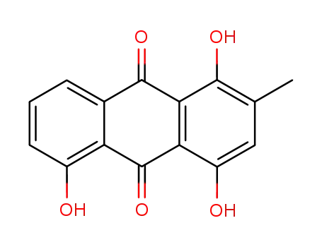 9,10-Anthracenedione,1,4,5-trihydroxy-2-methyl- cas  476-56-2