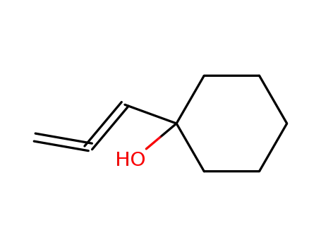 Molecular Structure of 34761-56-3 (Cyclohexanol, 1-(1,2-propadienyl)-)