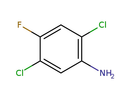 Molecular Structure of 2729-37-5 (2,5-dichloro-4-fluoroaniline)