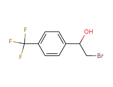Molecular Structure of 32687-39-1 (2-Bromo-1-(4-(trifluoromethyl)phenyl)ethanol)