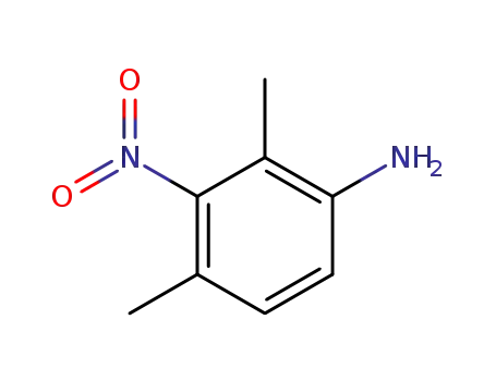 Molecular Structure of 31167-04-1 (2,4-Dimethyl-3-nitroaniline)