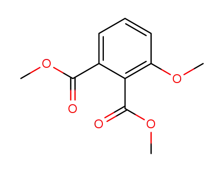 Molecular Structure of 32136-52-0 (dimethyl 3-methoxybenzene-1,2-dicarboxylate)
