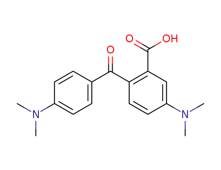 Molecular Structure of 21528-24-5 (2-[p-(Dimethylamino)benzoyl]-5-(dimethylamino)benzoic acid)