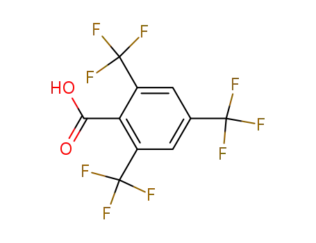 Molecular Structure of 25753-26-8 (2,4,6-TRIS(TRIFLUOROMETHYL)BENZOIC ACID)
