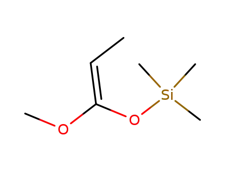Molecular Structure of 72658-03-8 (Silane, [[(1Z)-1-methoxy-1-propenyl]oxy]trimethyl-)