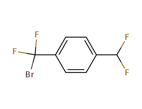 Molecular Structure of 2250-36-4 (4-(BROMODIFLUOROMETHYL)-1-(DIFLUOROMETHYL)BENZENE)