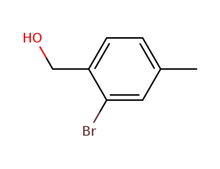 Molecular Structure of 824-53-3 ((2-bromo-4-methylphenyl)methanol)