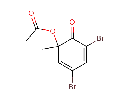 2,4-Cyclohexadien-1-one, 6-(acetyloxy)-2,4-dibromo-6-methyl-