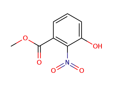 Molecular Structure of 89942-77-8 (Methyl 3-hydroxy-2-nitrobenzoate)