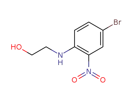Molecular Structure of 89980-83-6 (2-((4-broMo-2-nitrophenyl)aMino)ethanol)
