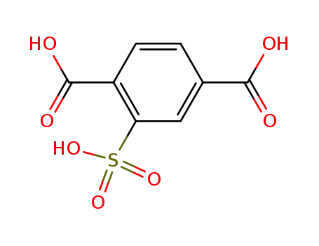 Molecular Structure of 4991-22-4 (1,4-Benzenedicarboxylic acid, 2-sulfo-)