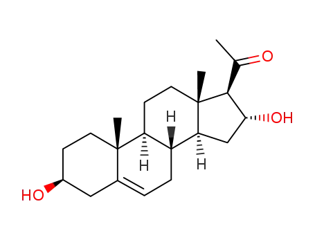 Molecular Structure of 520-88-7 (5-PREGNEN-3-BETA, 16-ALPHA-DIOL-20-ONE)