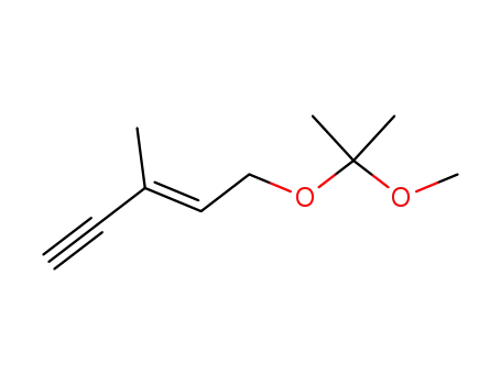 3-Penten-1-yne, 5-(1-methoxy-1-methylethoxy)-3-methyl-, (E)-