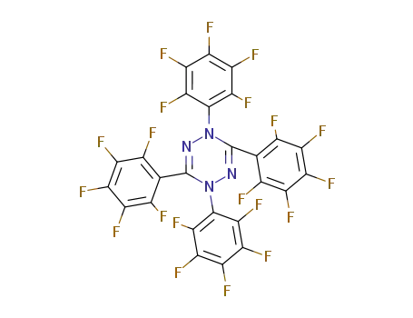 Molecular Structure of 112086-91-6 (1,2,4,5-Tetrazine, 1,4-dihydro-1,3,4,6-tetrakis(pentafluorophenyl)-)
