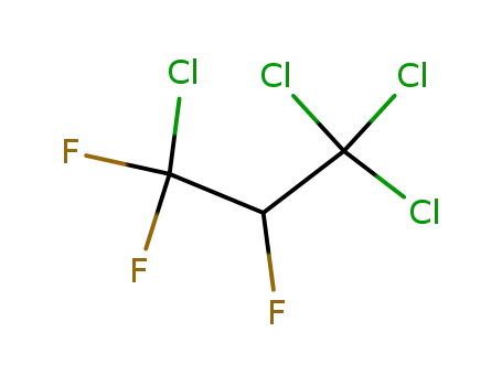 Molecular Structure of 54002-59-4 (Propane, 1,1,1,3-tetrachloro-2,3,3-trifluoro-)