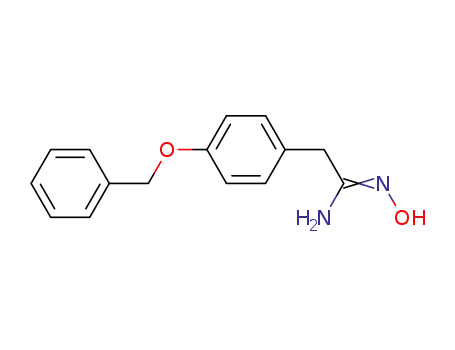 Molecular Structure of 139346-94-4 (Benzeneethanimidamide, N-hydroxy-4-(phenylmethoxy)-)