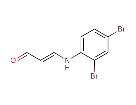2-Propenal, 3-[(2,4-dibromophenyl)amino]-