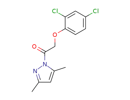 Molecular Structure of 13241-78-6 (1-(2,4-Dichlorophenoxyacetyl)-3,5-dimethyl pyrazole)