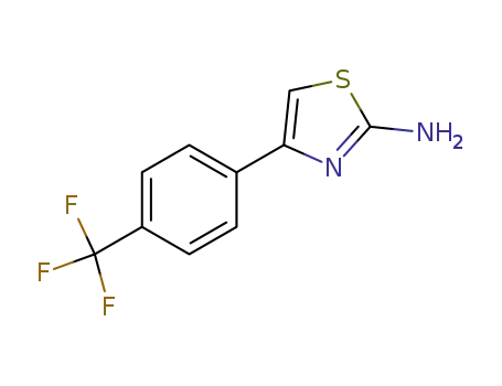 Molecular Structure of 105512-79-6 (2-AMINO-4-[4-(TRIFLUOROMETHYL)PHENYL]THIAZOLE)