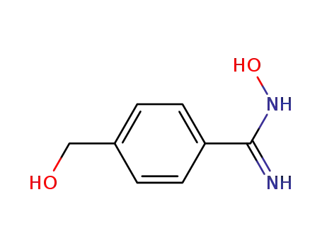 Molecular Structure of 635702-23-7 (N-HYDROXY-4-(HYDROXYMETHYL)BENZIMIDAMIDE)