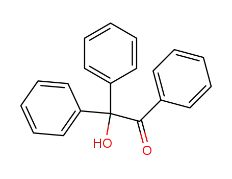 Molecular Structure of 4237-46-1 (2-Hydroxy-1,2,2-triphenylethanone)