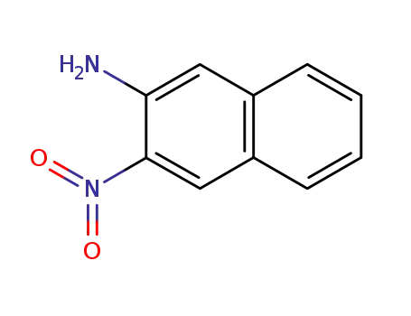 Molecular Structure of 13115-28-1 (3-NITRO-2-NAPHTHYLAMINE)