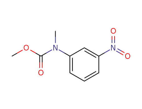 Molecular Structure of 68621-45-4 (Carbamic acid, methyl(3-nitrophenyl)-, methyl ester)