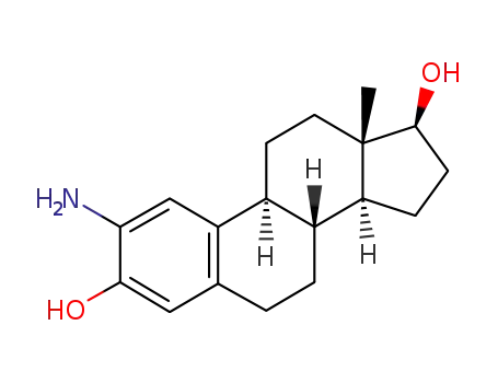 Molecular Structure of 6301-87-7 ((17beta)-2-aminoestra-1(10),2,4-triene-3,17-diol)