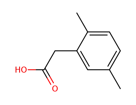 Molecular Structure of 13612-34-5 (2,5-Dimethylphenylacetic acid)