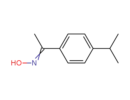 Molecular Structure of 2089-31-8 (Ethanone, 1-[4-(1-methylethyl)phenyl]-, oxime)