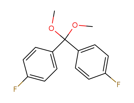 Molecular Structure of 10345-72-9 (Benzene, 1,1'-(dimethoxymethylene)bis[4-fluoro-)