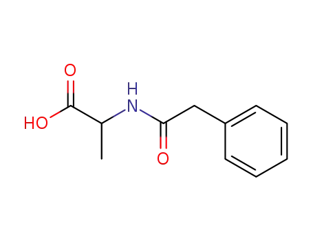 Molecular Structure of 17966-65-3 (N-(2-Phenylacetyl)alanine)