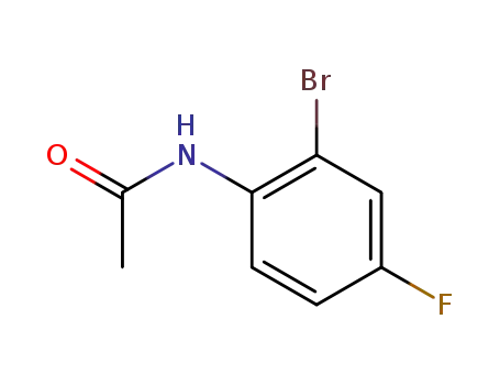Molecular Structure of 1009-22-9 (2'-Bromo-4'-fluoroacetanilide)