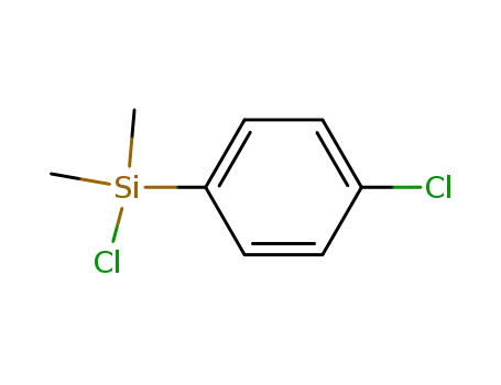 Molecular Structure of 825-92-3 (Silane, chloro(4-chlorophenyl)dimethyl-)