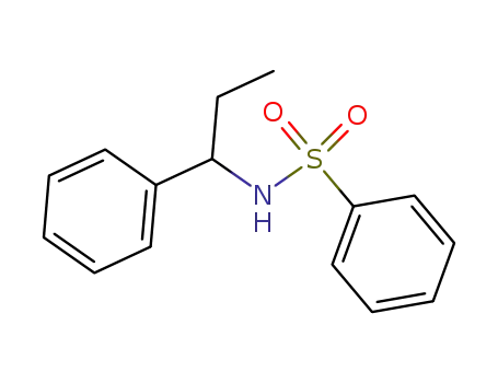 Molecular Structure of 861604-20-8 (Benzenesulfonamide, N-(1-phenylpropyl)-)